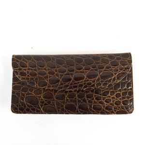 Vintage Baby Crocodile Pattern Clutch